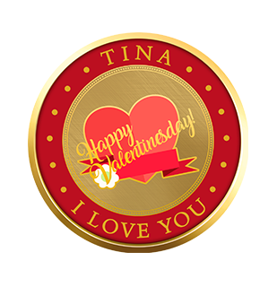 Show real love - printing coin